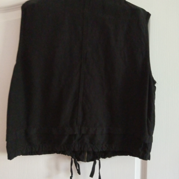 Lucky Brand Zip Snap Drawstring Cargo Pocket Vest Sz XL - Picture 3 of 5